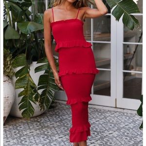 Peace talks midi dress from hellomolly. Worn once!